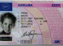 Estonia Fake Driver’s License for Sale