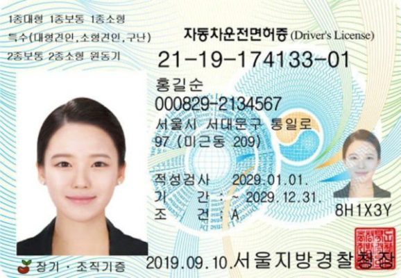 Buy South Korean Fake Driver’s License online