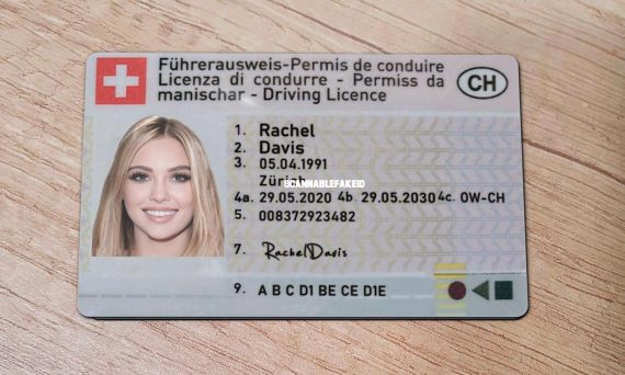 Fake Switzerland Driving Licence